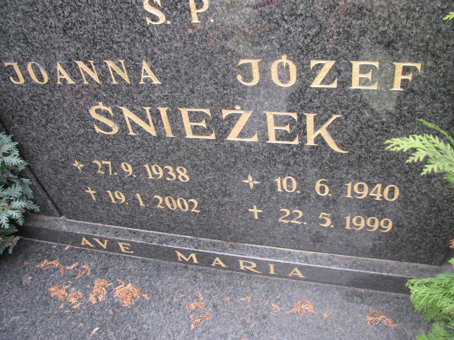 Józef Jan Śnieżek 1940 Wołów - Grobonet - Wyszukiwarka osób pochowanych