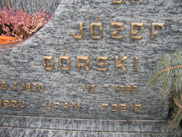 Józef Stanisław Górski 1920 Wołów - Grobonet - Wyszukiwarka osób pochowanych