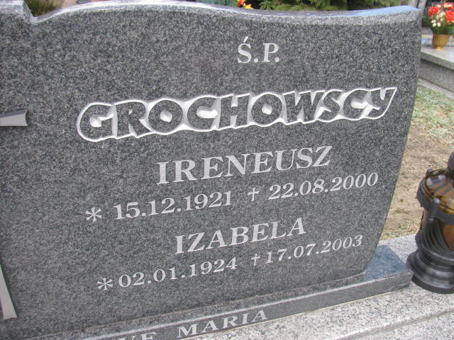 Ireneusz Grochowski 1921 Wołów - Grobonet - Wyszukiwarka osób pochowanych