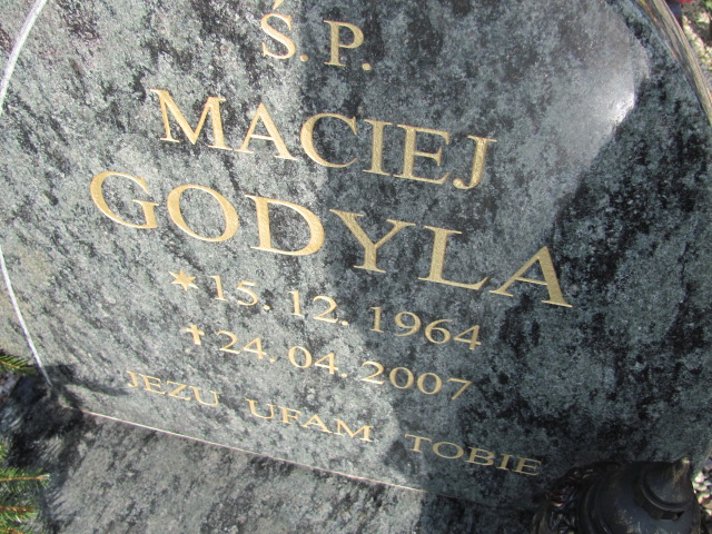 Maciej Przemysław Godyla 1964 Wołów - Grobonet - Wyszukiwarka osób pochowanych