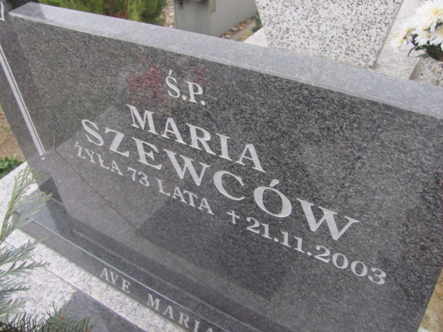 Maria Szewców 1930 Wołów - Grobonet - Wyszukiwarka osób pochowanych