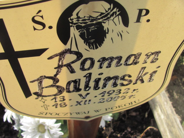 Roman Baliński 1932 Wołów - Grobonet - Wyszukiwarka osób pochowanych