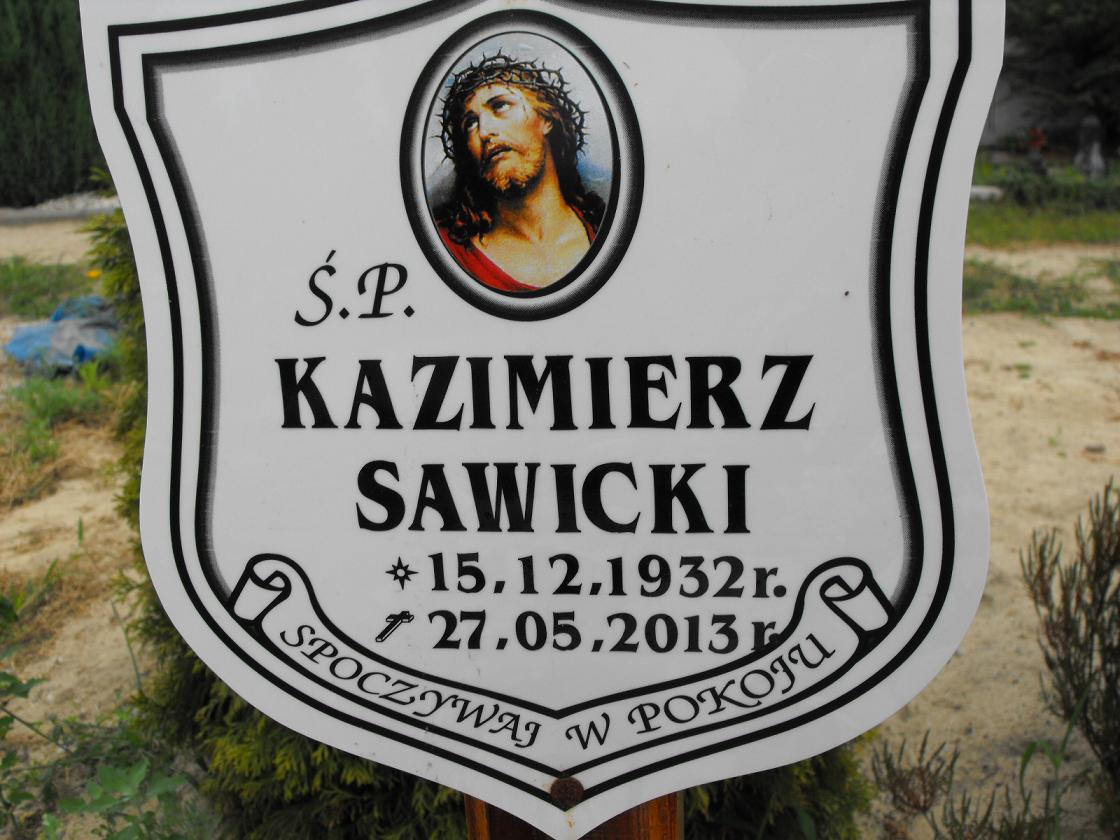 Kazimierz Sawicki 1932 Wołów - Grobonet - Wyszukiwarka osób pochowanych