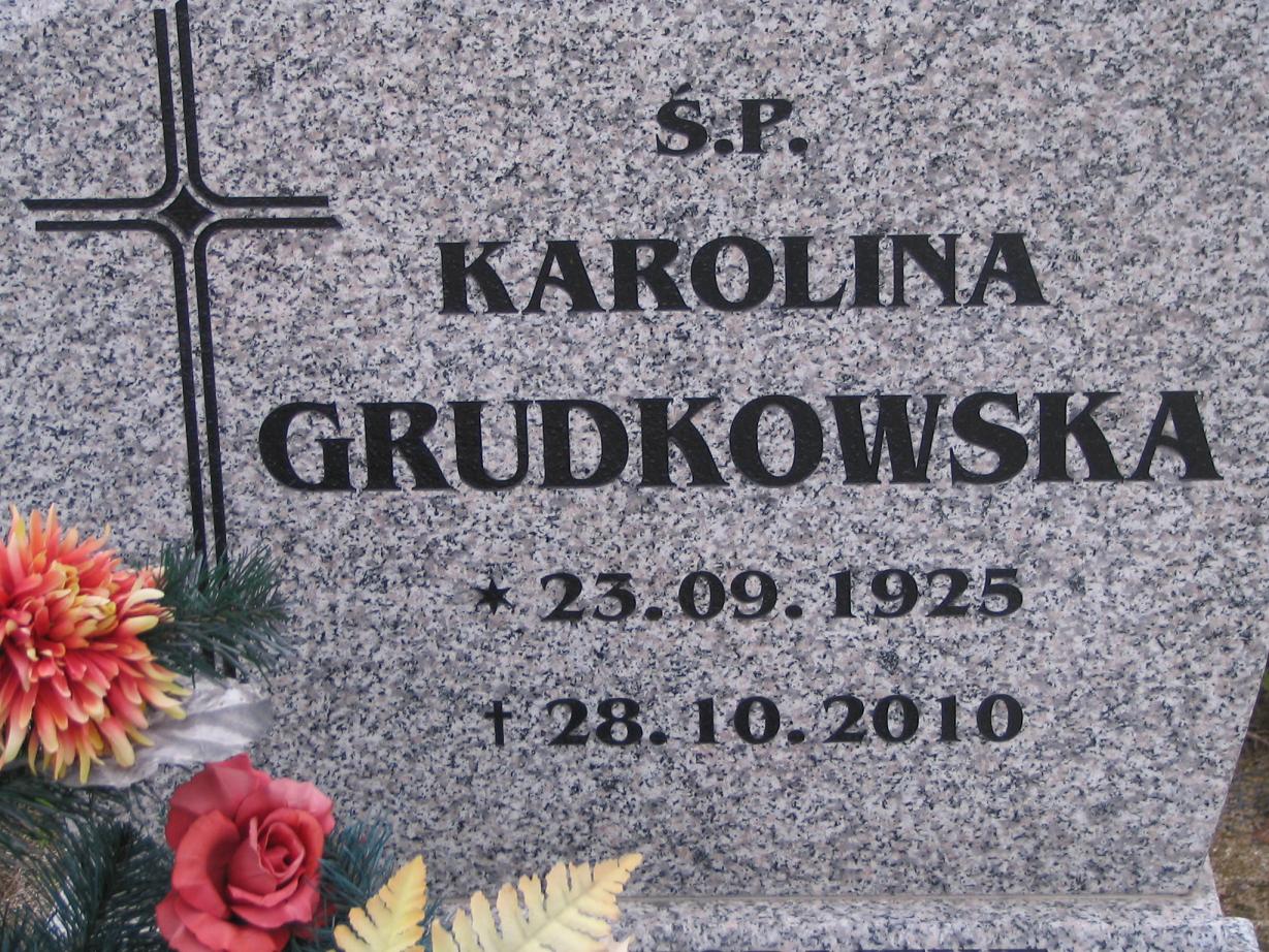 Karolina Grudkowska 1925 Wołów - Grobonet - Wyszukiwarka osób pochowanych