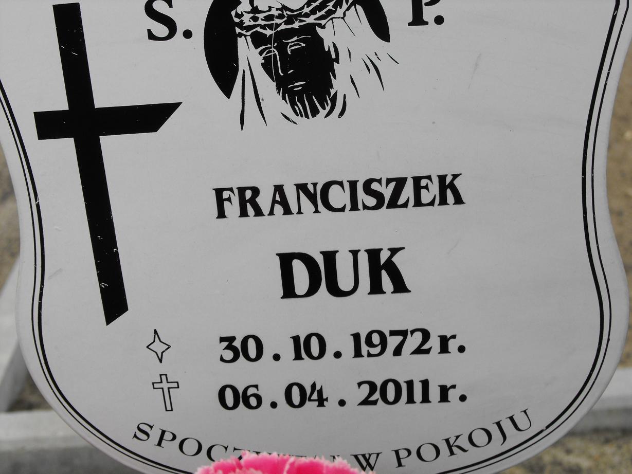 Franciszek Duk 1972 Wołów - Grobonet - Wyszukiwarka osób pochowanych