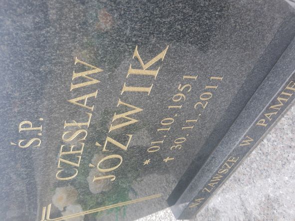 Czesław Jóźwik 1951 Wołów - Grobonet - Wyszukiwarka osób pochowanych