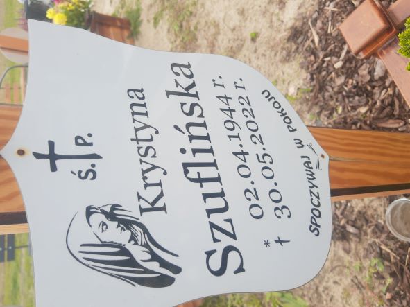 Krystyna Szuflińska 1944 Wołów - Grobonet - Wyszukiwarka osób pochowanych