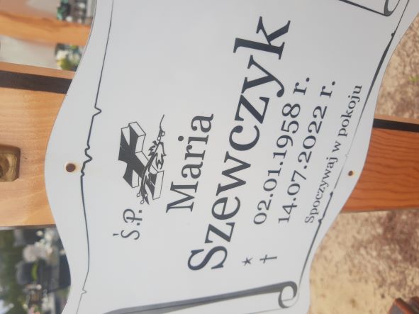 Maria Szewczyk 1958 Wołów - Grobonet - Wyszukiwarka osób pochowanych