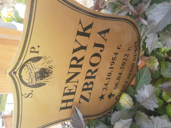 Henryk Zbroja 1954 Wołów - Grobonet - Wyszukiwarka osób pochowanych