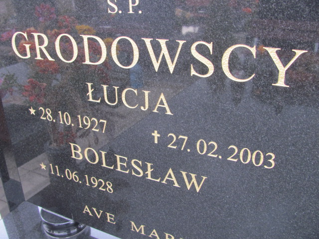 Grób Bolesław Grodowski