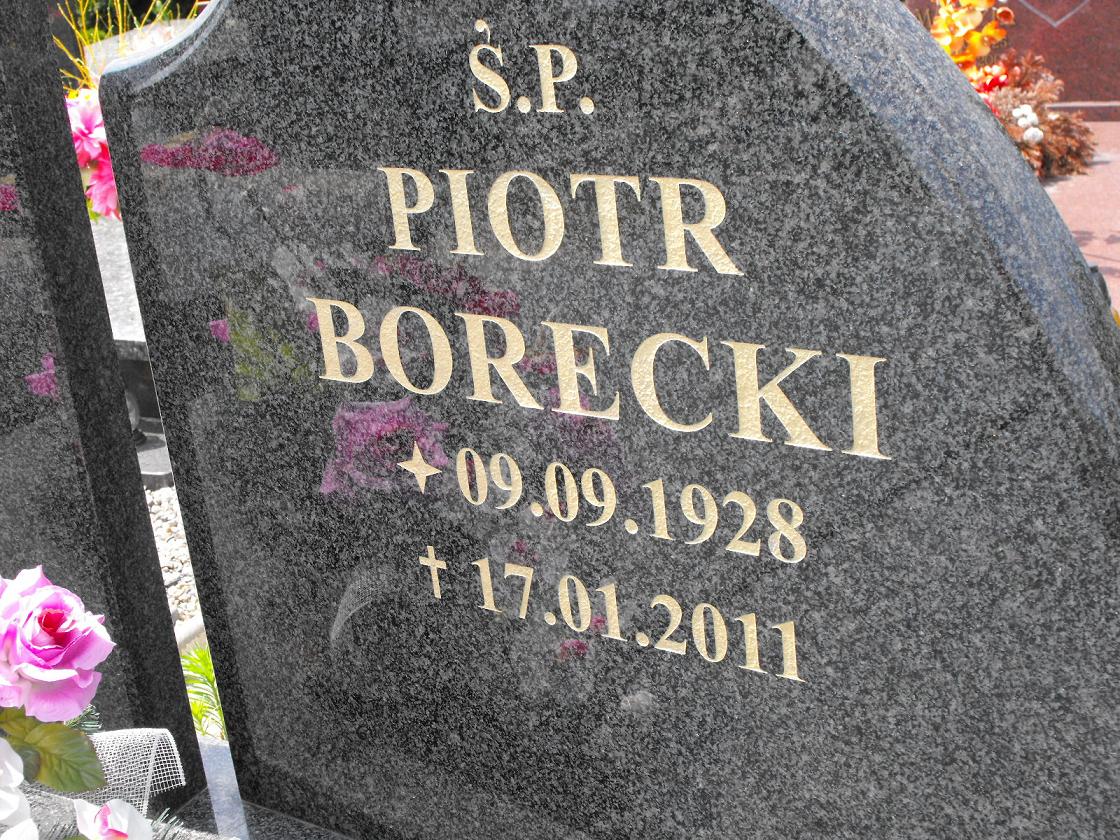 Piotr Borecki 1928 Wołów - Grobonet - Wyszukiwarka osób pochowanych