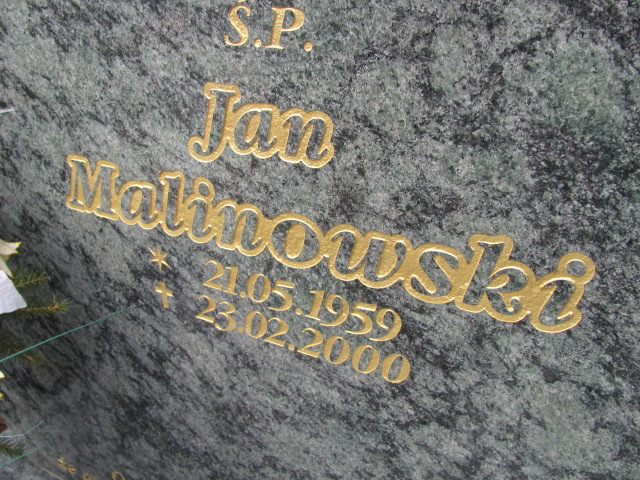 Jan Malinowski 1959 Wołów - Grobonet - Wyszukiwarka osób pochowanych